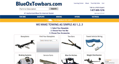 Desktop Screenshot of blueoxtowbars.com
