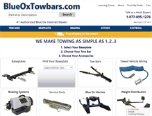 Tablet Screenshot of blueoxtowbars.com